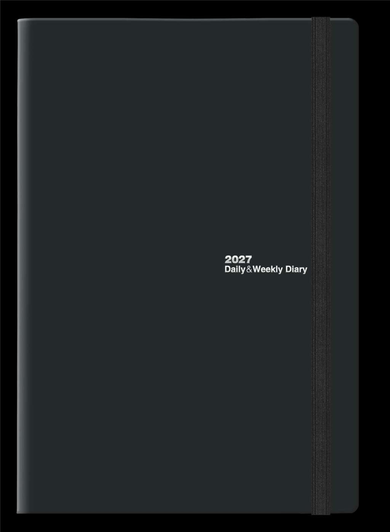 Agenda 16,5x23,5 Slim Twin Time Flexi Nero-Rosso — immagine 4