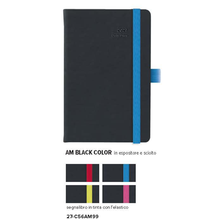 Agenda 9x14 Giornaliera Black Color