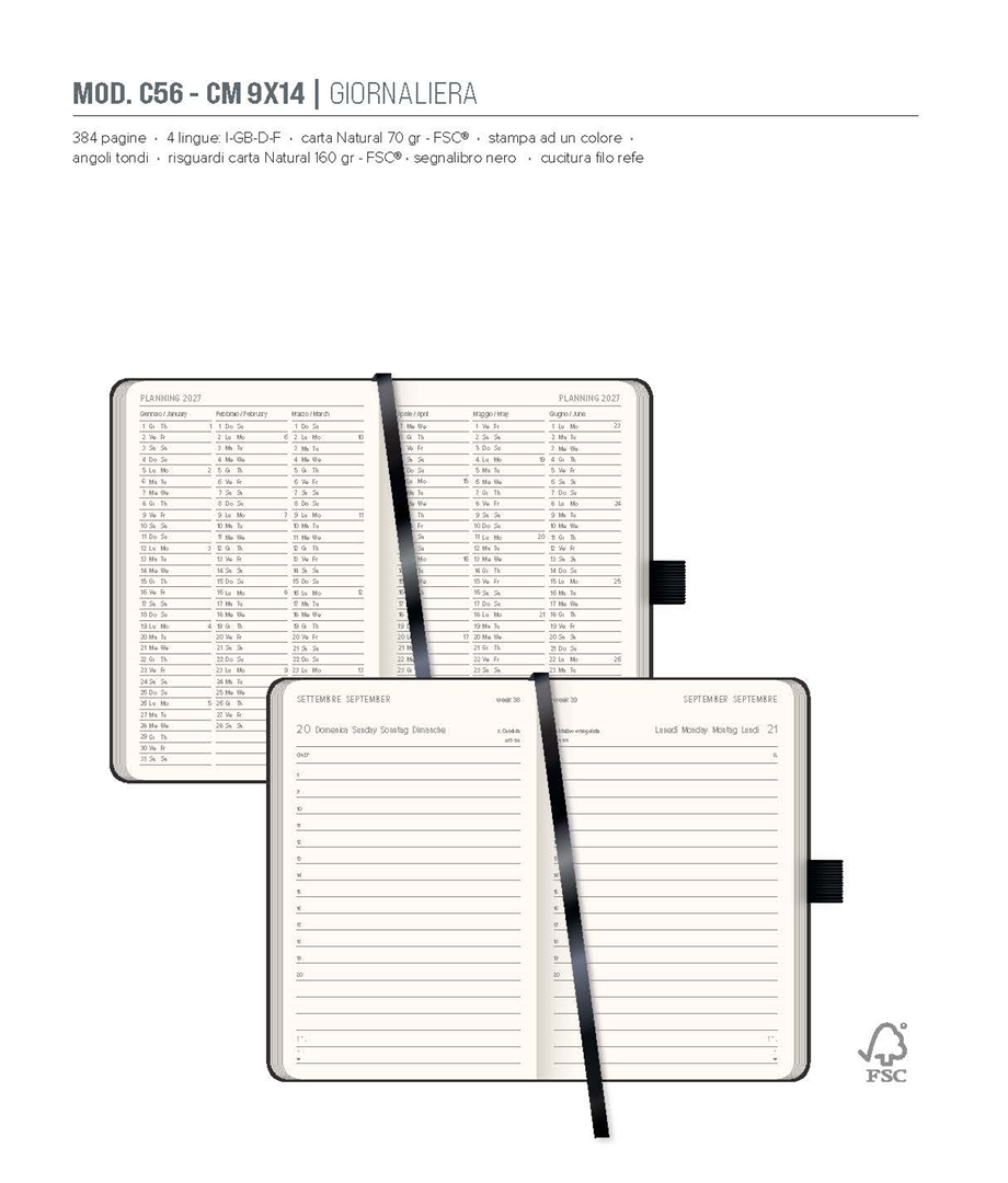 Agenda 9x14 Giornaliera Maiori — immagine 2