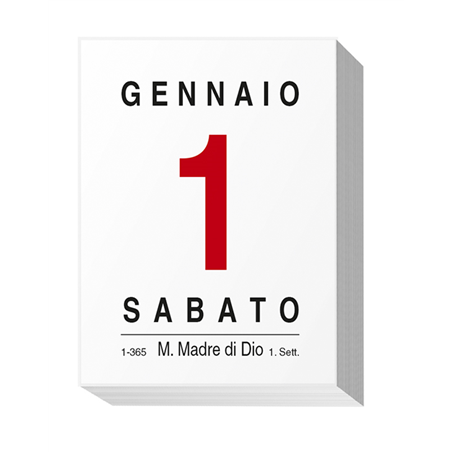 Calendario Blocco Da Muro 4,3x5,9 Bijoux Diritto