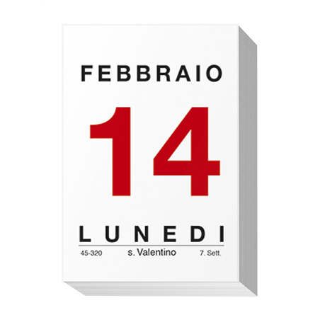 Calendario Blocco Da Muro  5,8x8,5 Comune Diritto