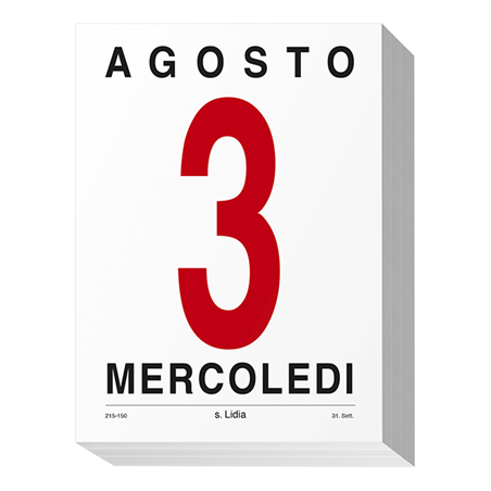 Calendario Blocco Da Muro 12,8x17,5 Ministeriale