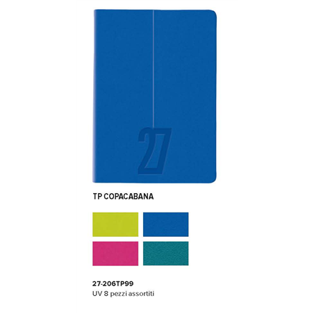 Agenda 10,5x14,8 Giornaliera S/d Copacabana Quadretti