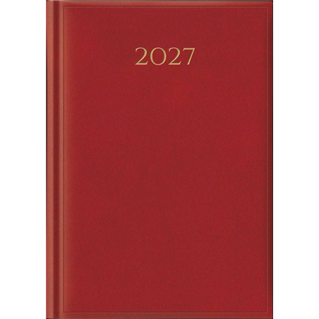 Agenda 14,5x20,5 Gg Madrid Rosso Cardinale