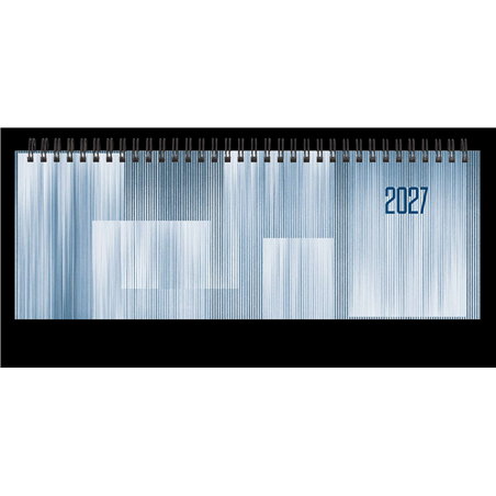 Planning Sett. Oriz. Spir. 29,8x10,5 Cm Azzurro