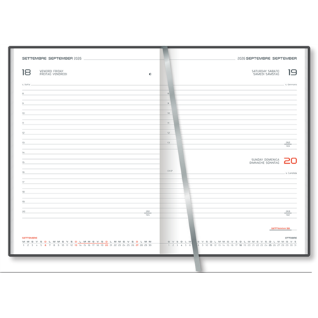 Ricambio Agenda 14,5x20,5 Giornaliero S/d Interno Cartonato