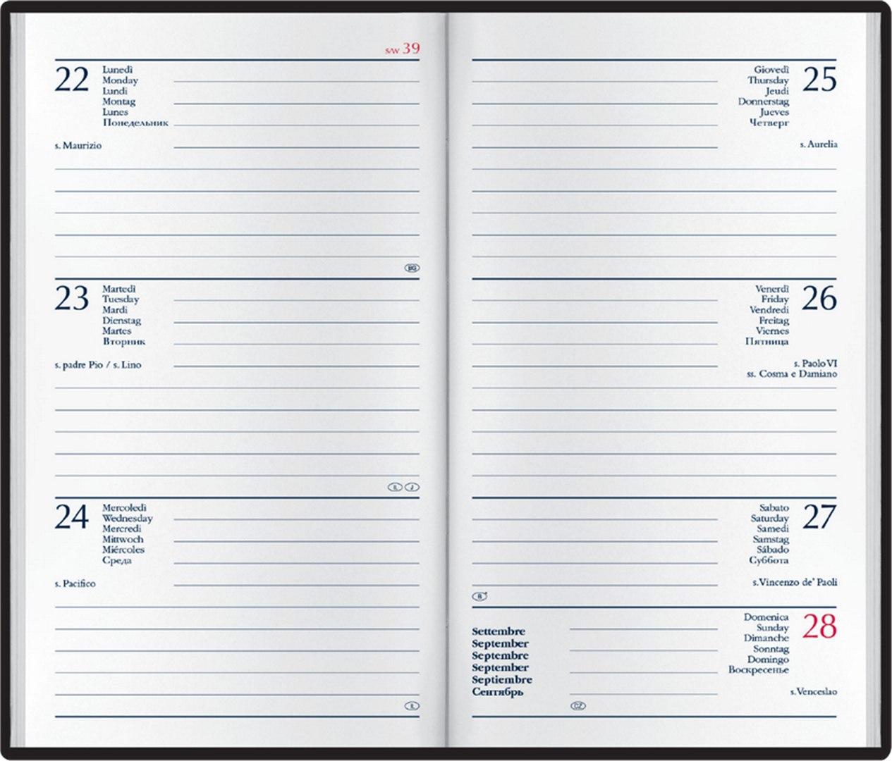 Agenda 9x13 Gg Dynamic Con Elastico Grigio — immagine 2