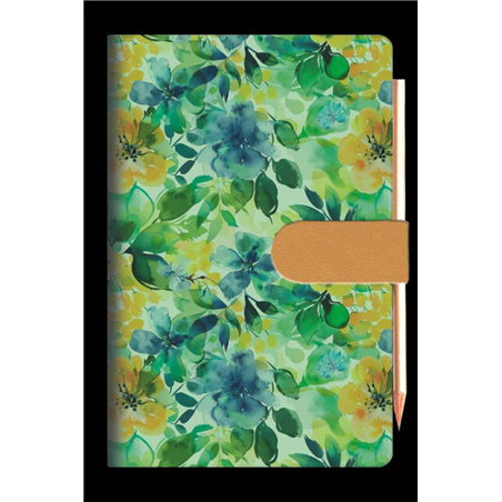 Agenda 7x10 Bigiornaliera Fiori Classici Con Linguetta E Matita