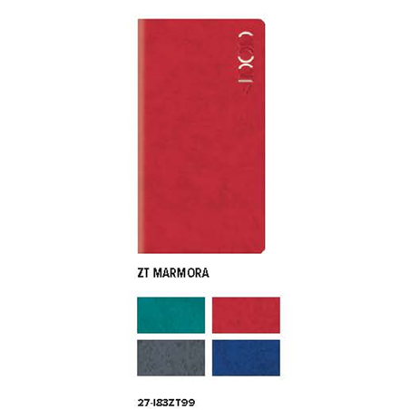 Agenda 8x15 Settimanale Marmora Verticale