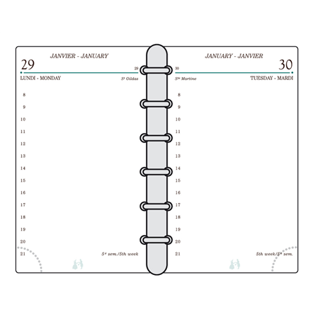 Ricambio  Agenda Tk 12 R - 12 X 7,3 Cm