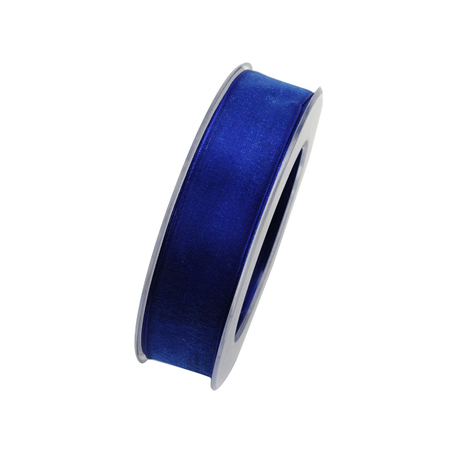 Nastro Infinity 25mm 20 Mt Organza Animato Blu Ultramarino