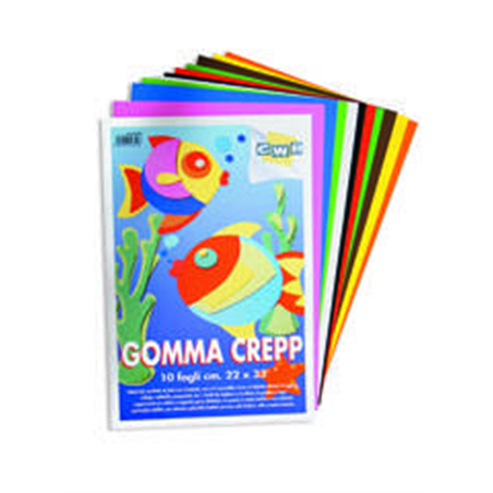 Gomma Crepp 22x33 Fg10 Colori Assortiti
