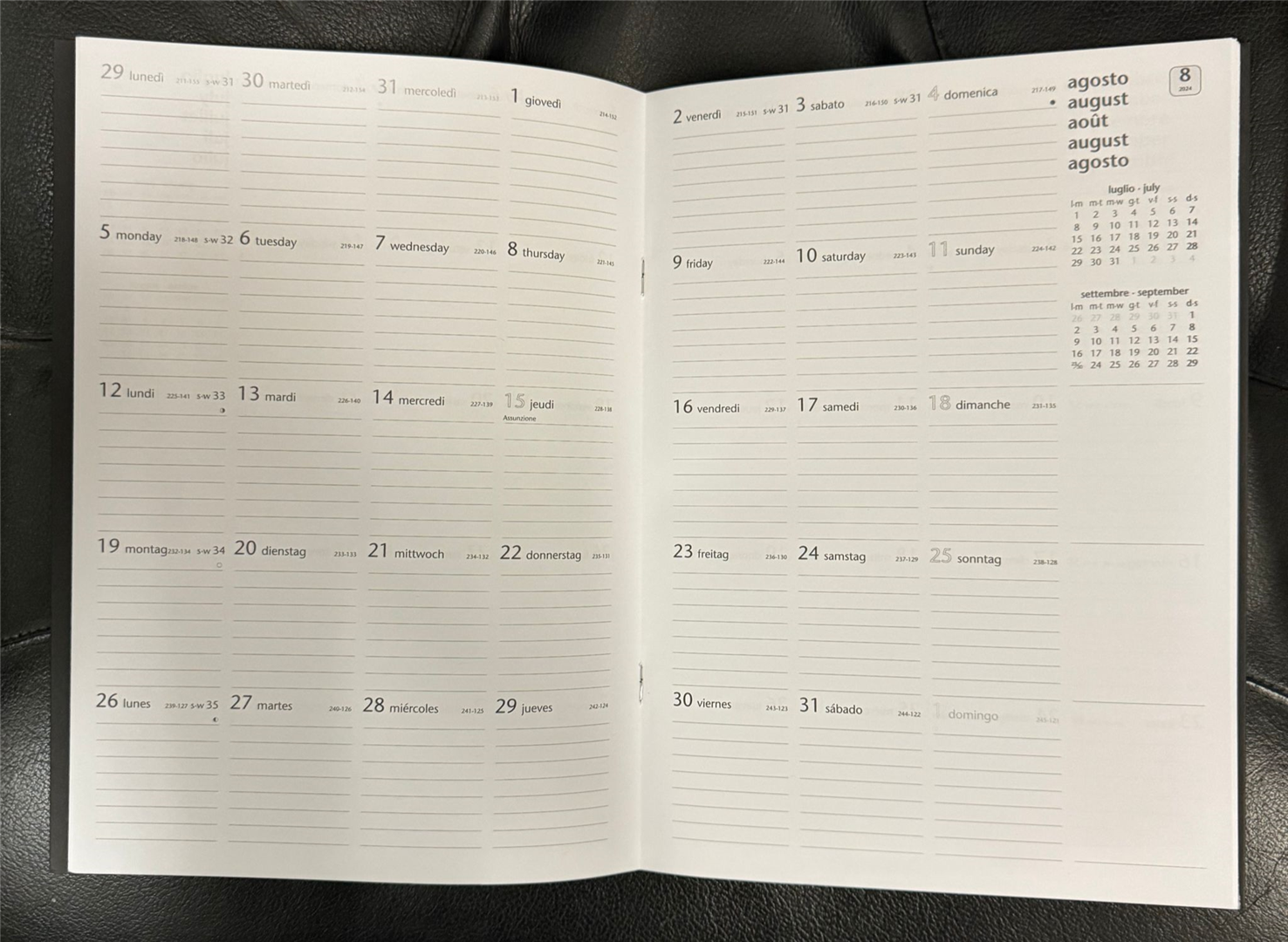 Agenda Mensile A4 Text — immagine 2