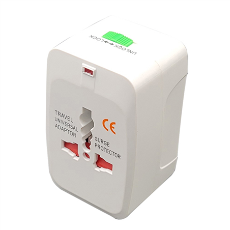 Adattatore Da Viaggio Universale Con 2 Prese Usb