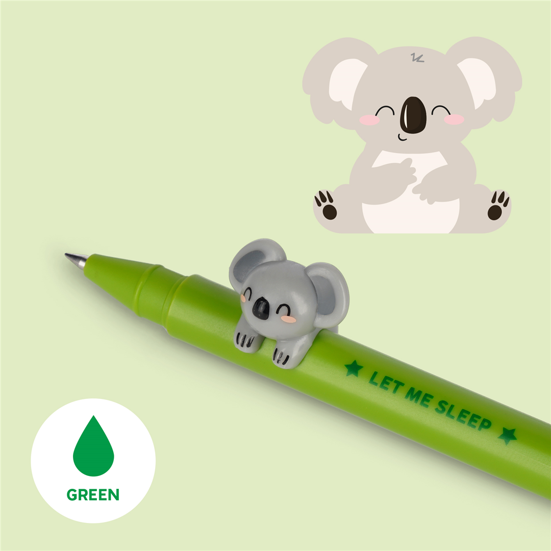 Penna Gel Lovely Friends  Koala Inchiostro Verde — immagine 2