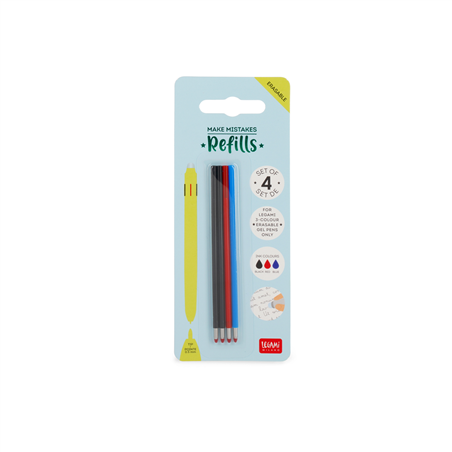 Refill Per Penna Gel Cancellabile 4pz 3 Color