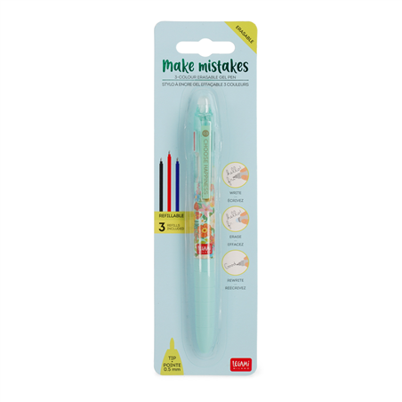Make Mistakes -Penna Gel Cancellabile 3 Color Flowers