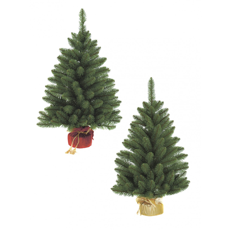 Albero Velvet Table Verde Con Sacco 60cm