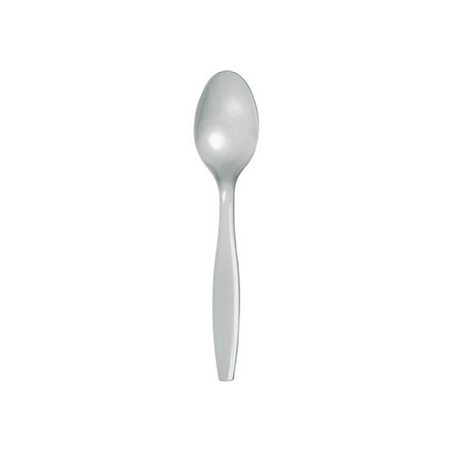 Cucchiaio Plastica Lavabile 15.5cm 24pz Argento