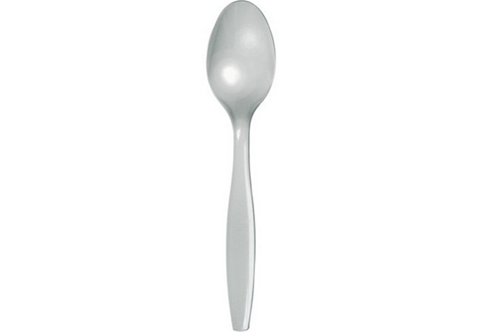Cucchiaio Plastica Lavabile 15.5cm 24pz Argento