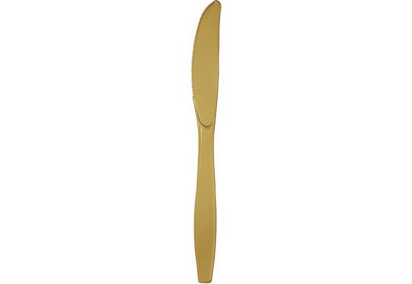 Coltello Plastica Lavabile 17cm 24pz Oro