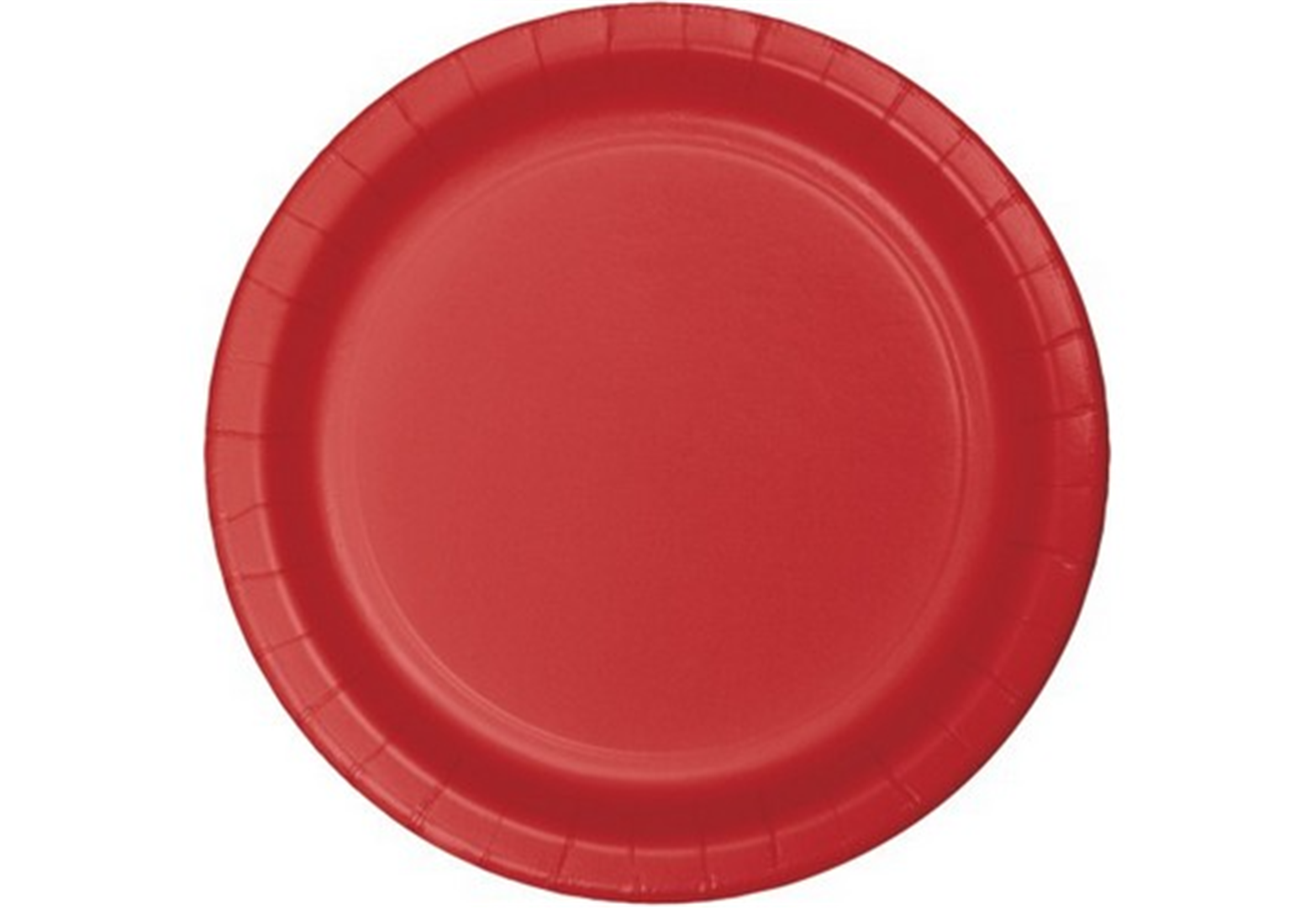 Piatto Carta D23cm 8pz Rosso