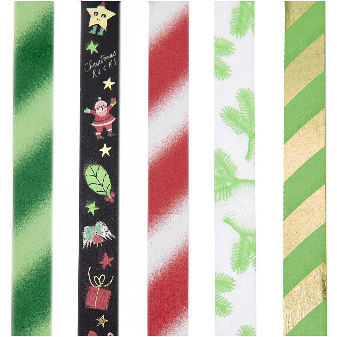Tape 1.5cmx10mt Set X5pz Christmas Rocks! Airbrush — immagine 2