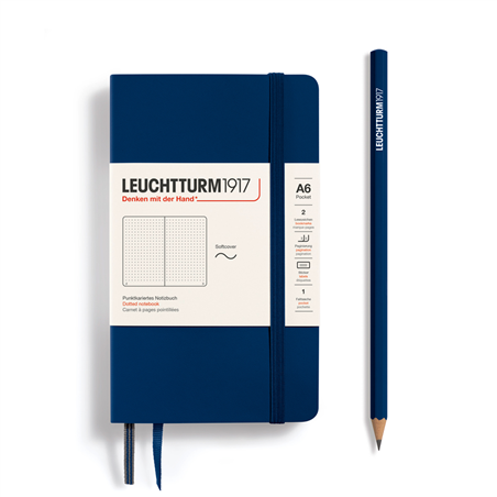 Notebook A6 Pocket Soft Puntini Navy