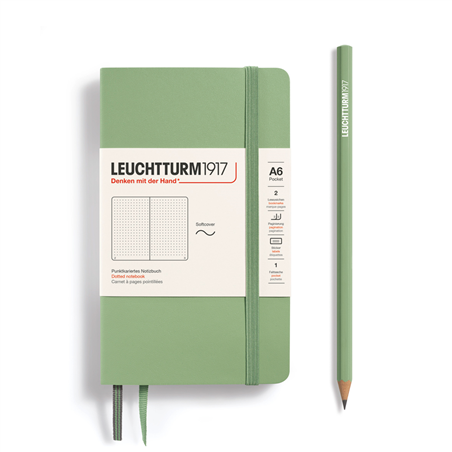 Notebook A6 Pocket Soft Puntini Sage