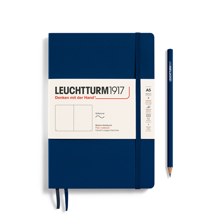 Notebook Medium A5 Soft Bianco Blu Mare