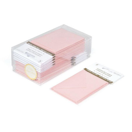 Buste+cartoncini 10pz 9x14cm Armonia Rosa