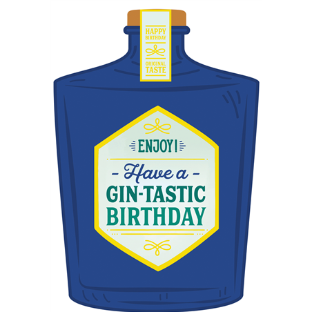 Biglietto Auguri  11.5x17cm Gin-Tastic