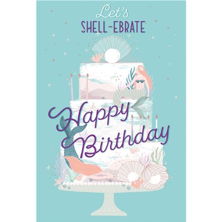 Biglietto Auguri  11.5x17cm Shell-Ebrate