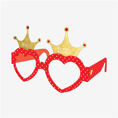 Biglietto Auguri  3d Occhiali Queen