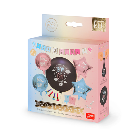 Kit Festa Di Gender Reveal Pink Or Blue, We Love You