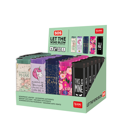Accendino Antivento Soggetti Assortiti