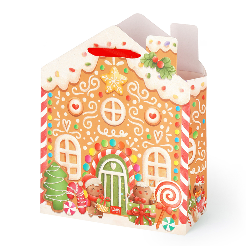 Busta Regalo Natale Large Gingerbread House