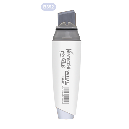 Pennarello Base Alcool Super Wide Punta A Scalpello B392-Azzurro Ghiaccio 392