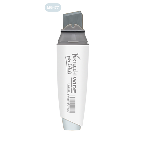 Pennarello Base Alcool Super Wide Punta A Scalpello Mg477-Blu Porcellana