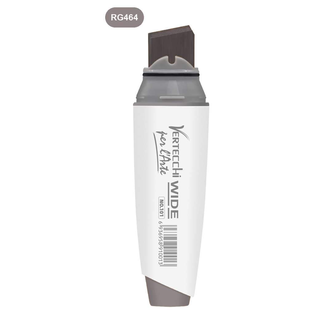Pennarello Base Alcool Super Wide Punta A Scalpello Rg464-Grigio Rosato Medio