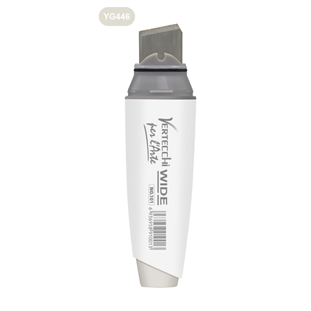 Pennarello Base Alcool Super Wide Punta A Scalpello Yg446-Avorio Verdastro