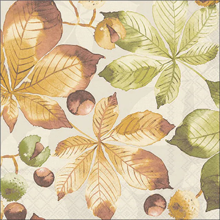 Tovagliolo 33x33 Carta Decorato  Castanea