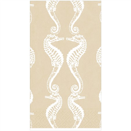 Asciugamano  15pz 32x40cm Seahorses Sand