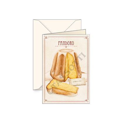 Biglietto Natale  Pandoro