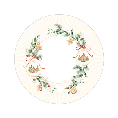Scodella Carta New Shape 24cm 8pz Natale Christmas Cookies