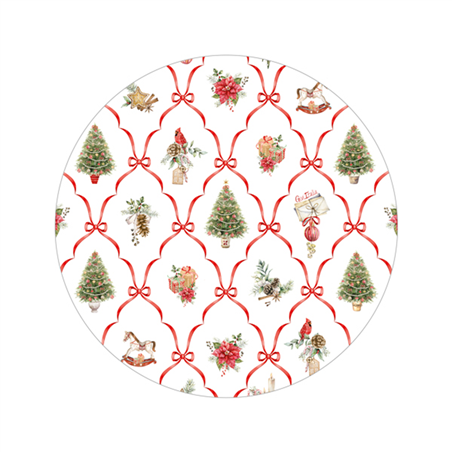 Scodella Carta New Shape 24cm 8pz Natale Christmas Fantasy