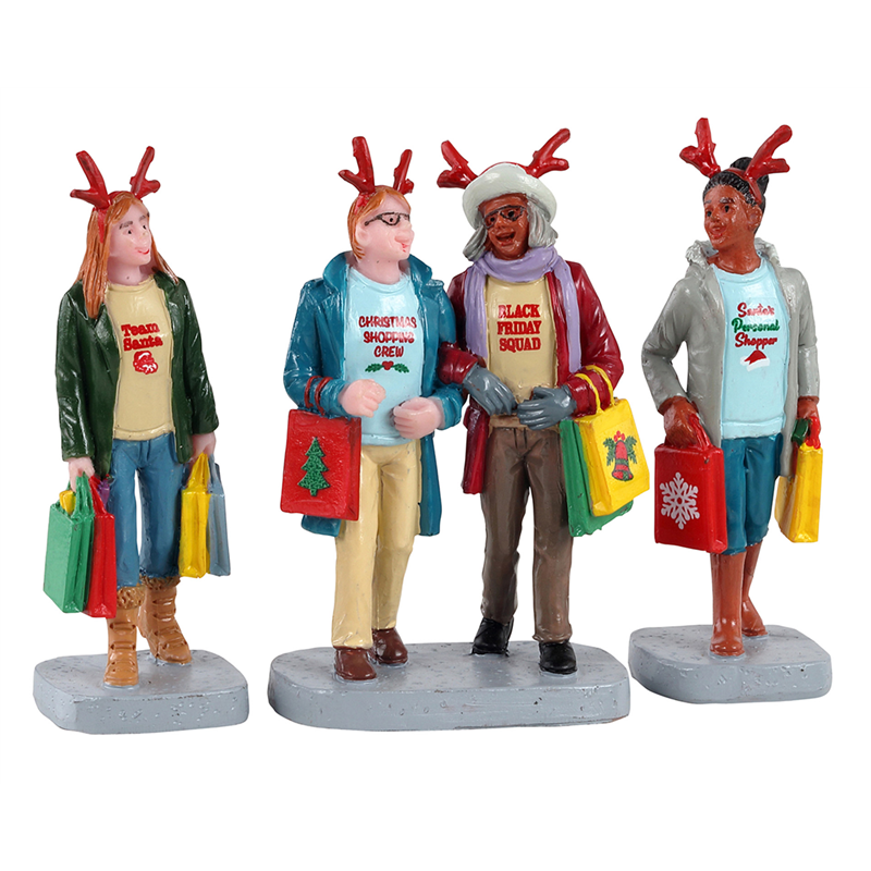 Girls Christmas Shopping Trip, Set Of 3 A2664/2026 — immagine 2