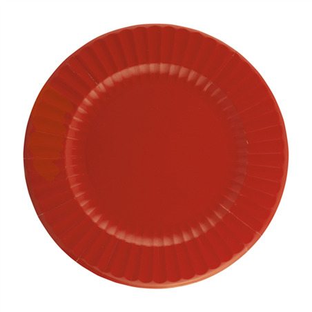 Piatto Carta 27cm 8pz  Rosso Rubino