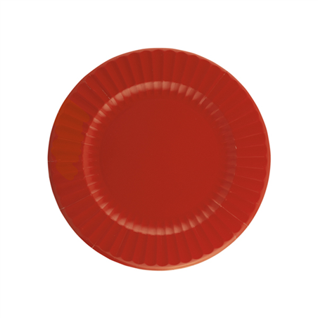 Piatto Carta 21cm 8pz  Rosso Rubino