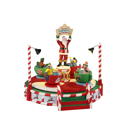 M115 Santa'S Peppermint Teacup Spinner